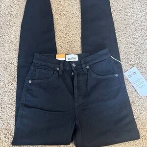 Du/er High Waist Taper 25x31 crop jeans